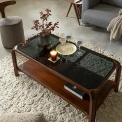 Made in Meubles Table basse en bois de manguier Onane
