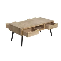 Made in Meubles Table basse en bois de sapin Natural