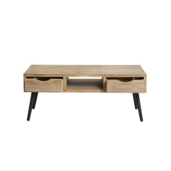 Made in Meubles Table basse en bois de sapin Natural