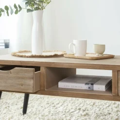 Made in Meubles Table basse en bois de sapin Natural