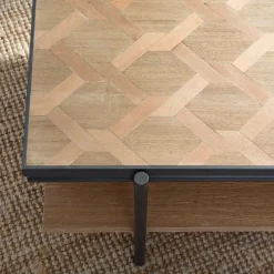 Made in Meubles Table basse en bois et métal Livia
