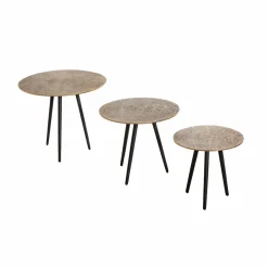 Made in Meubles Table basse gigogne en aluminium Aurèle