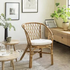 Made in Meubles Table basse gigogne en bois de manguier Nala