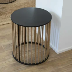 Made in Meubles Table basse gigogne en bois de sapin Nicole