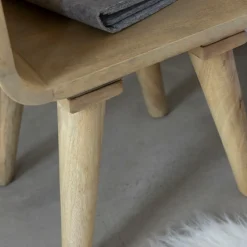 Made in Meubles Table de chevet avec niche en bois de manguier Maëva