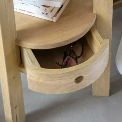 Made in Meubles Table de chevet en bois de manguier Juliet
