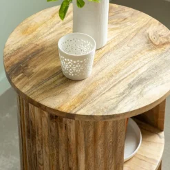Made in Meubles Table de chevet en bois de manguier Maëva