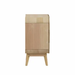 Made in Meubles Table de chevet en bois de paulownia Nilo