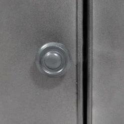 Made in Meubles Table de chevet en métal gris Meryl