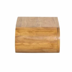 Made in Meubles Table de chevet murale arrondie en bois d'acacia Orane