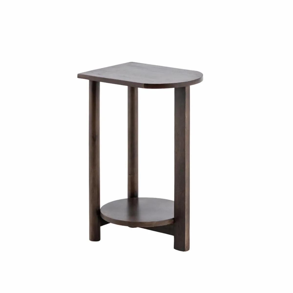 Made in Meubles Table de chevet ovale en bois de manguier Sharon