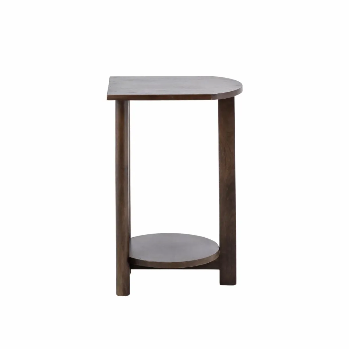Made in Meubles Table de chevet ovale en bois de manguier Sharon