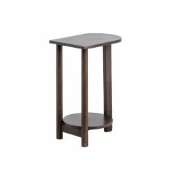Made in Meubles Table de chevet ovale en bois de manguier Sharon