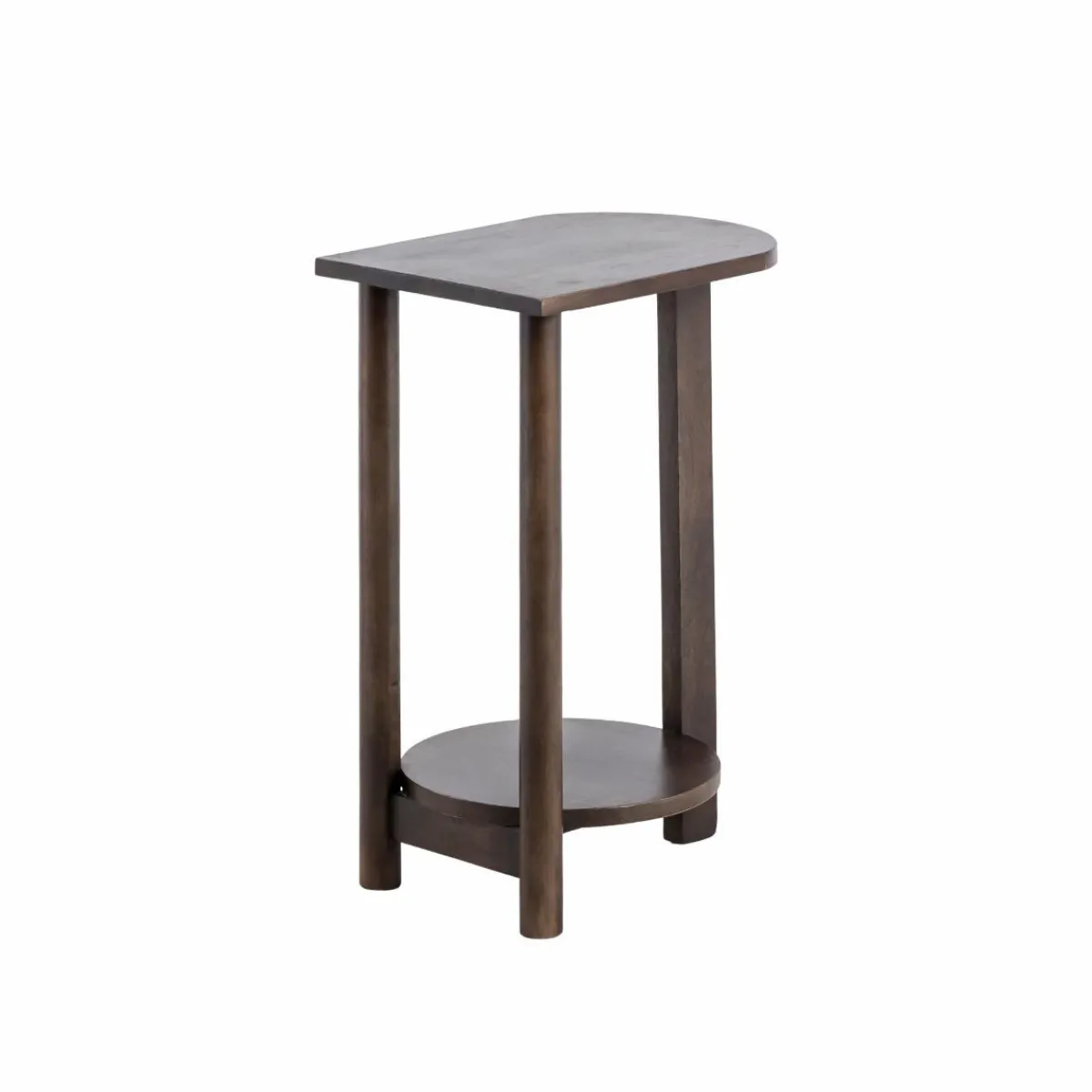 Made in Meubles Table de chevet ovale en bois de manguier Sharon