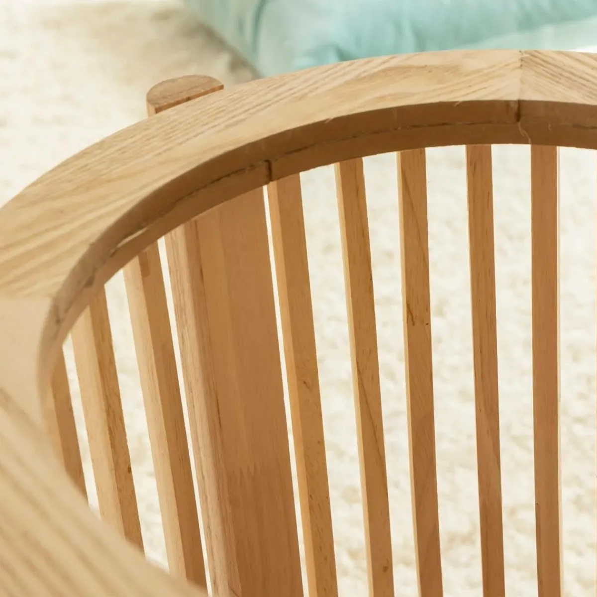 Made in Meubles Table de chevet ronde en bois de pin Vénus