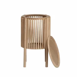 Made in Meubles Table de chevet ronde en bois de pin Vénus