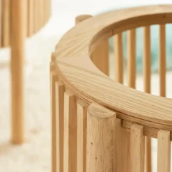 Made in Meubles Table de chevet ronde en bois de pin Vénus