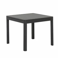 Made in Meubles Table de jardin carrée en aluminium gris Kaïa