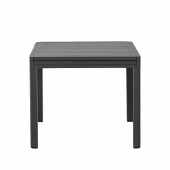 Made in Meubles Table de jardin carrée en aluminium gris Kaïa