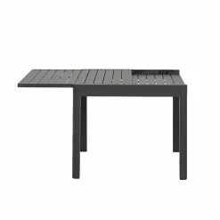 Made in Meubles Table de jardin carrée en aluminium gris Kaïa