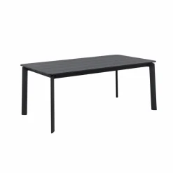 Made in Meubles Table de jardin en aluminium gris Kaïa