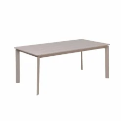 Made in Meubles Table de jardin en aluminium taupe 8 places Kaïa