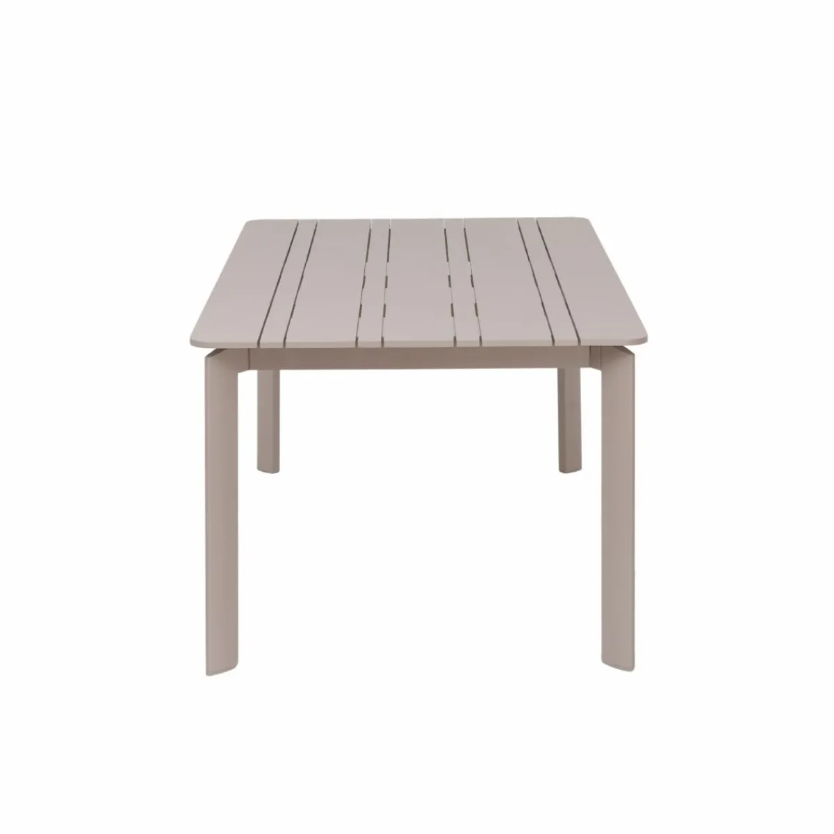 Made in Meubles Table de jardin en aluminium taupe 8 places Kaïa