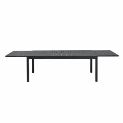 Made in Meubles Table de jardin en aluminium rectangulaire gris Kaïa