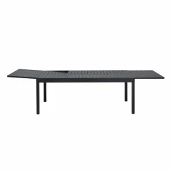Made in Meubles Table de jardin en aluminium rectangulaire gris Kaïa