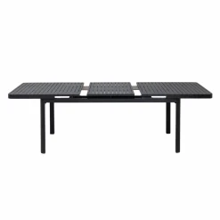 Made in Meubles Table de jardin en aluminium gris foncé Kaïa