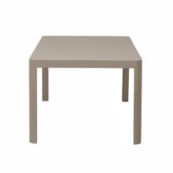 Made in Meubles Table de jardin rectangulaire en aluminium taupe Kaïa