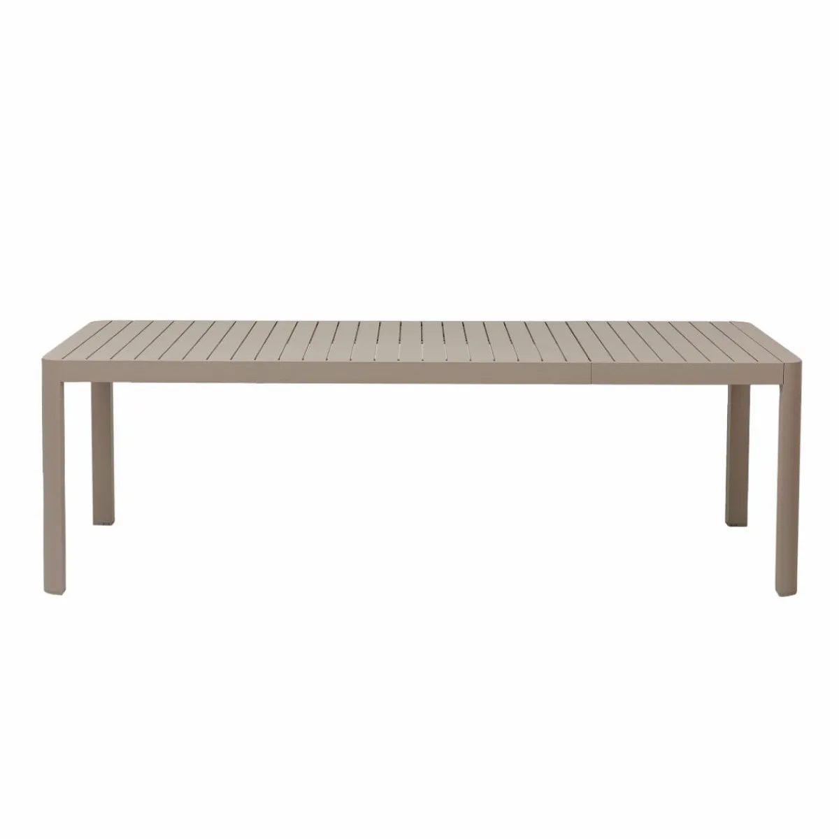 Made in Meubles Table de jardin rectangulaire en aluminium taupe Kaïa