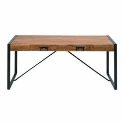 Made in Meubles Table à manger avec allonges en bois d'acacia Havana
