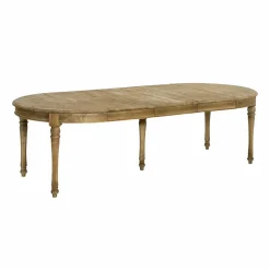 Made in Meubles Table à manger avec allonges en bois recyclé Garance