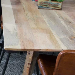 Made in Meubles Table à manger avec allonges en bois de manguier Wood