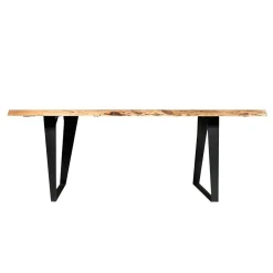 Made in Meubles Table à manger en bois d'acacia 200 cm Tree