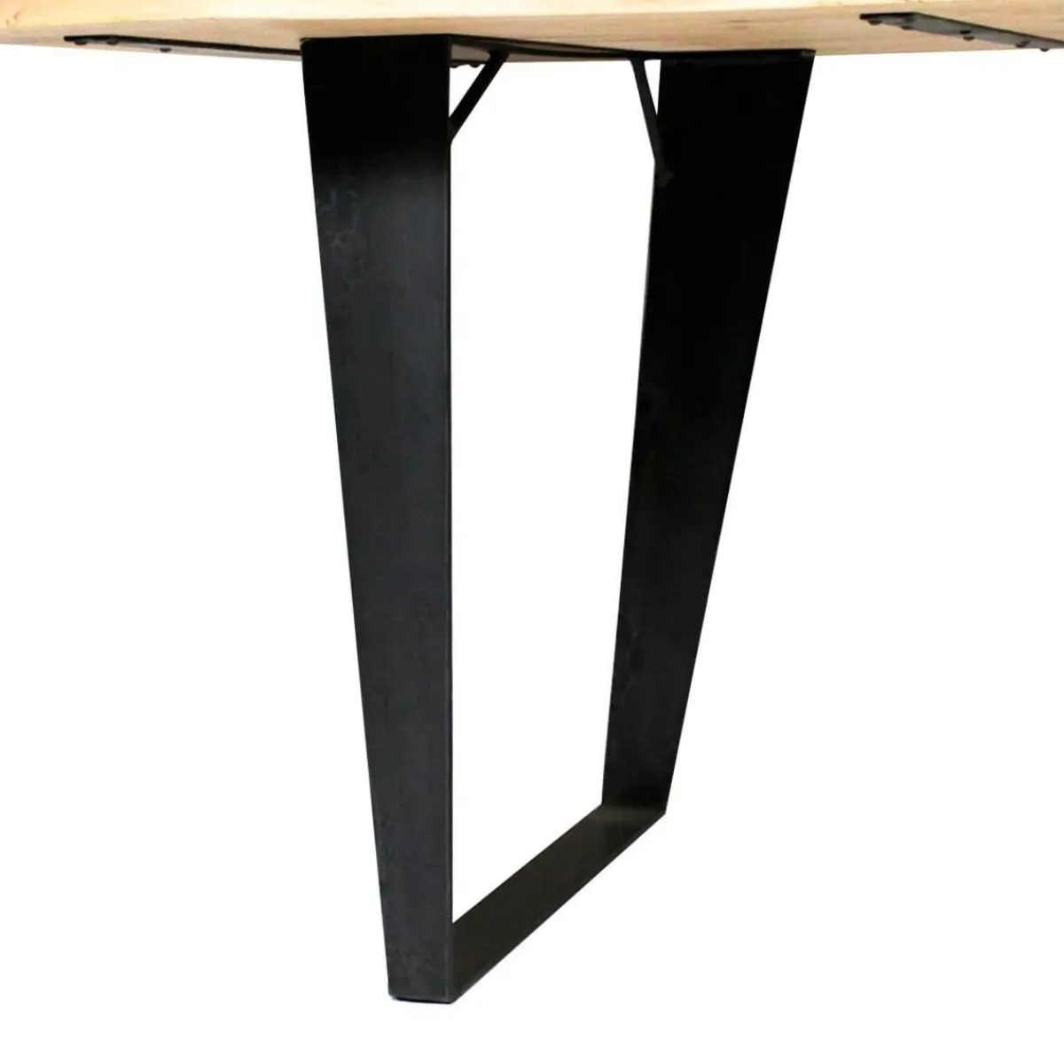 Made in Meubles Table à manger en bois d'acacia 200 cm Tree