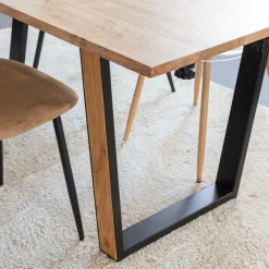 Made in Meubles Table à manger en bois d'acacia Léandre