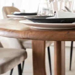 Made in Meubles Table à manger en bois d'acacia Azure