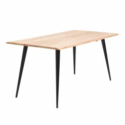 Made in Meubles Table à manger en bois d'acacia pieds compas Tree