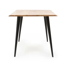Made in Meubles Table à manger en bois d'acacia pieds compas Tree