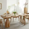 Made in Meubles Table à manger en bois d'Acacia Anaé