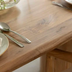 Made in Meubles Table à manger en bois d'Acacia Anaé