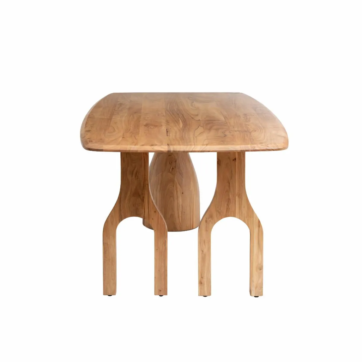 Made in Meubles Table à manger en bois d'Acacia Anaé
