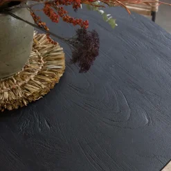 Made in Meubles Table à manger en bois de manguier et métal Rosie