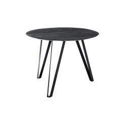 Made in Meubles Table à manger en bois de manguier et métal Rosie