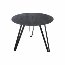 Made in Meubles Table à manger en bois de manguier et métal Rosie