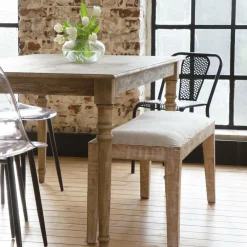 Made in Meubles Table à manger en bois de manguier Louis