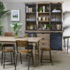 Made in Meubles Table à manger en bois de manguier Louis