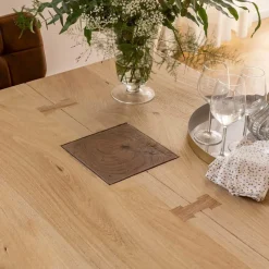 Made in Meubles Table à manger en bois de manguier Vivien